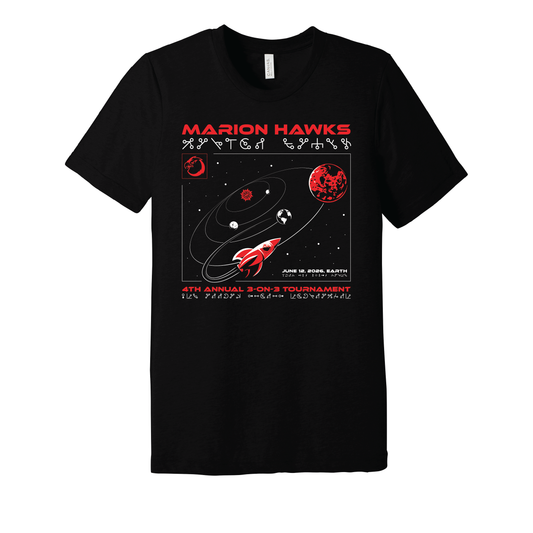 Marion Hawks 4th Annual 3-on-3 Tournament T-Shirt