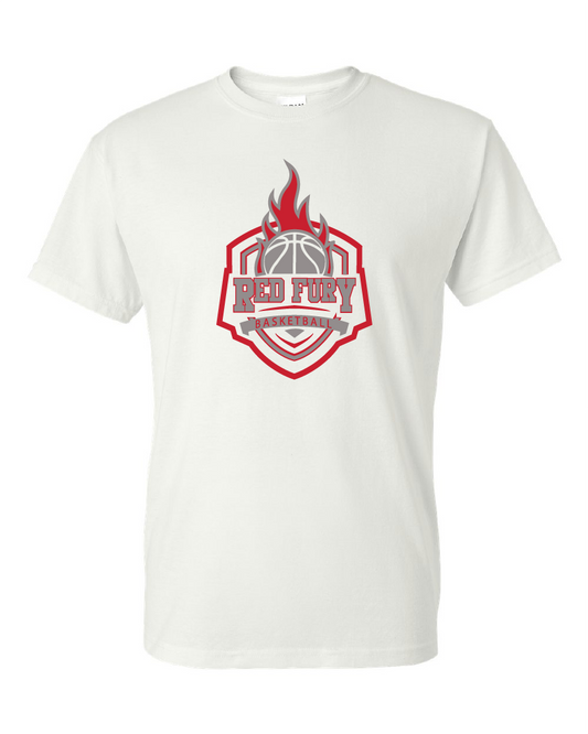 Red Fury Basketball 50/50 TShirt