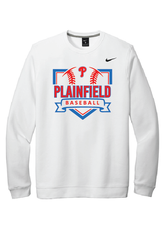 Plainfield Baseball Nike Crew Neck Fleece